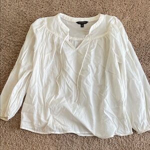 Banana Republic Classic Peasant Cotton Blouse